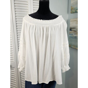 Studio West Top White Medium Boho